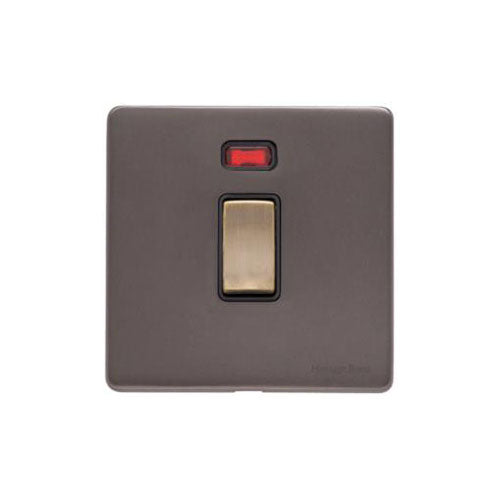 Verona Range Switches & Sockets - 20A Double Pole Switch with Neon by Heritage Brass By M-Marcus