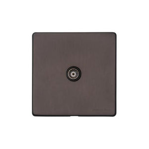Verona Range Switches & Sockets - 1 Gang Non-Isolated TV Coaxial Socket by Heritage Brass By M-Marcus