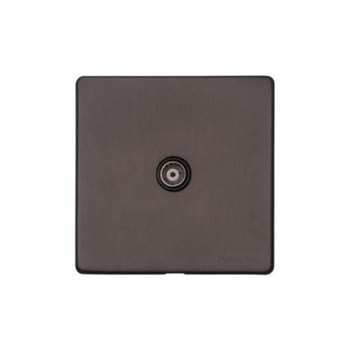 Verona Range Switches & Sockets - 1 Gang Non-Isolated TV Coaxial Socket by Heritage Brass By M-Marcus