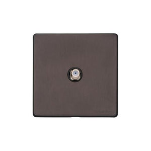 Verona Range Switches & Sockets - 1 Gang Satellite Socket by Heritage Brass By M-Marcus