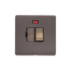 Verona Range Switches & Sockets - Switched Spur with Neon (13 Amp) by Heritage Brass By M-Marcus