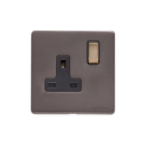Verona Range Switches & Sockets - Single Socket (13 Amp) by Heritage Brass By M-Marcus