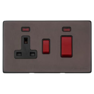 Verona Range Switches & Sockets - 45A Cooker Unit + 13A Socket by Heritage Brass By M-Marcus