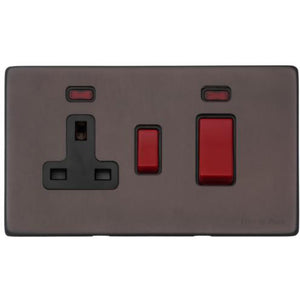 Verona Range Switches & Sockets - 45A Cooker Unit + 13A Socket by Heritage Brass By M-Marcus