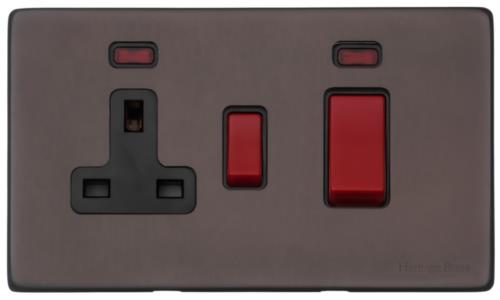 Verona Range - Matt Bronze - 45A Cooker Unit/13A Socket