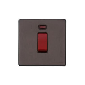 Verona Range Switches & Sockets - 45A DP Cooker Switch with Neon (single plate) by Heritage Brass By M-Marcus