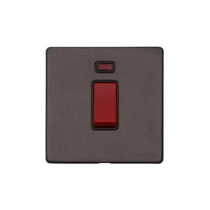 Verona Range Switches & Sockets - 45A DP Cooker Switch with Neon (single plate) by Heritage Brass By M-Marcus