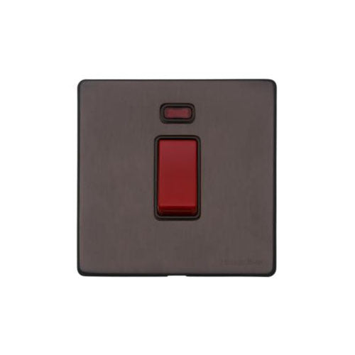 Verona Range Switches & Sockets - 45A DP Cooker Switch with Neon (single plate) by Heritage Brass By M-Marcus