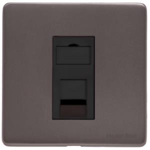 Heritage Brass Electrical, Verona Range - Matt Bronze - 1 Gang RJ45, 1 Gang RJ45, 1 Gang Cat 6, 1 Gang RJ45, Telephone and Data Sockets