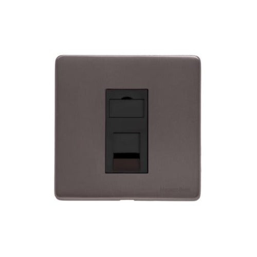 Verona Range Switches & Sockets - 1 Gang CAT6 by Heritage Brass By M-Marcus