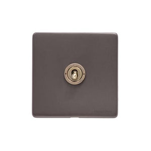 Verona Range Switches & Sockets - 1 Gang Intermediate Toggle Switch by Heritage Brass By M-Marcus