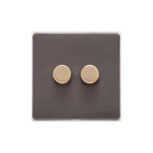 Verona Range Switches & Sockets - 2G Multi Location Primary Dimmer by Heritage Brass By M-Marcus