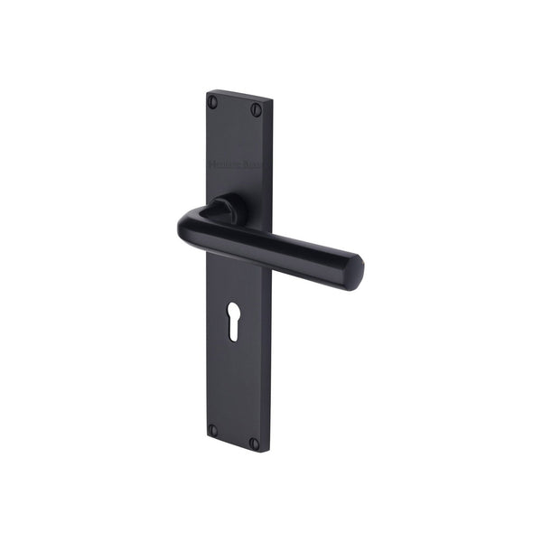 Octave Door Handle on 200mm Plate by M Marcus - Heritage Brass