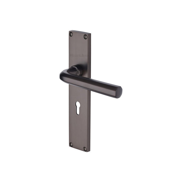 Octave Door Handle on 200mm Plate by M Marcus - Heritage Brass