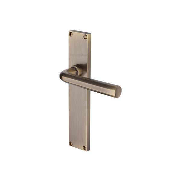 Octave Door Handle on 200mm Plate by M Marcus - Heritage Brass