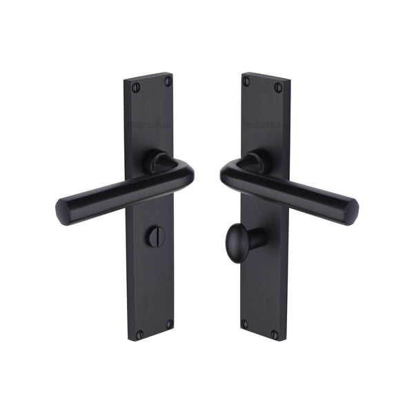 Octave Door Handle on 200mm Plate by M Marcus - Heritage Brass