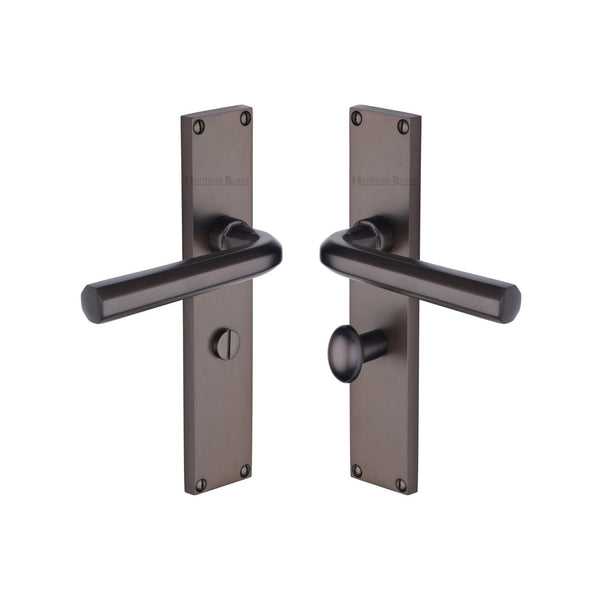 Octave Door Handle on 200mm Plate by M Marcus - Heritage Brass