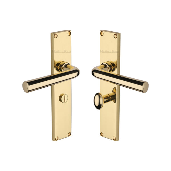 Octave Door Handle on 200mm Plate by M Marcus - Heritage Brass