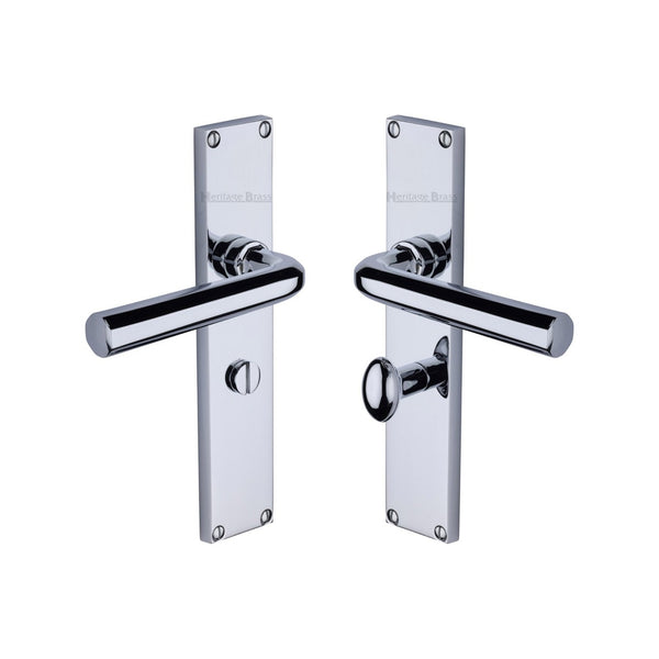 Octave Door Handle on 200mm Plate by M Marcus - Heritage Brass