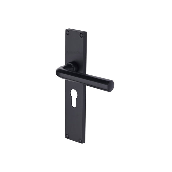 Octave Door Handle on 200mm Plate by M Marcus - Heritage Brass