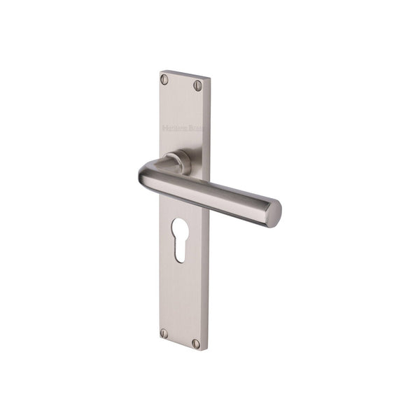Octave Door Handle on 200mm Plate by M Marcus - Heritage Brass