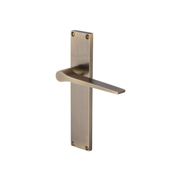 Gio Door Handle on 200mm Plate by M Marcus - Heritage Brass