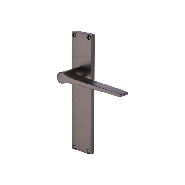 Gio Door Handle on 200mm Plate by M Marcus - Heritage Brass