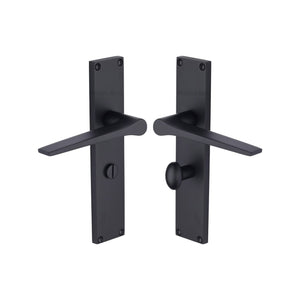 Gio Door Handle on 200mm Plate by M Marcus - Heritage Brass
