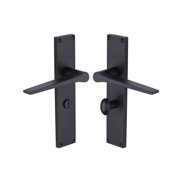 Gio Door Handle on 200mm Plate by M Marcus - Heritage Brass