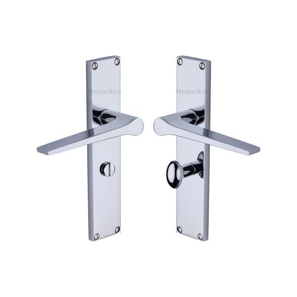 Gio Door Handle on 200mm Plate by M Marcus - Heritage Brass