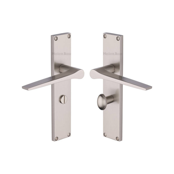 Gio Door Handle on 200mm Plate by M Marcus - Heritage Brass