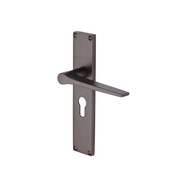 Gio Door Handle on 200mm Plate by M Marcus - Heritage Brass