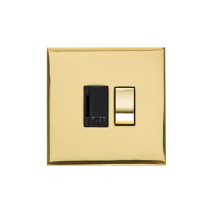 Winchester Range Polished Brass Switches & Sockets, W01 - Switched Spur (13 Amp) by Heritage Brass By M-Marcus