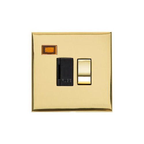 Winchester Range Polished Brass Switches & Sockets, W01 - Switched Spur with Neon (13 Amp) by Heritage Brass By M-Marcus