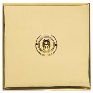Winchester Range - Polished Brass - 1 Gang Intermediate Dolly Switch (20 Amp)