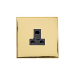 Winchester Range Polished Brass Switches & Sockets, W01 - 5 Amp 3 Round Pin Socket by Heritage Brass By M-Marcus