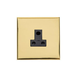 Winchester Range Polished Brass Switches & Sockets, W01 - 5 Amp 3 Round Pin Socket by Heritage Brass By M-Marcus