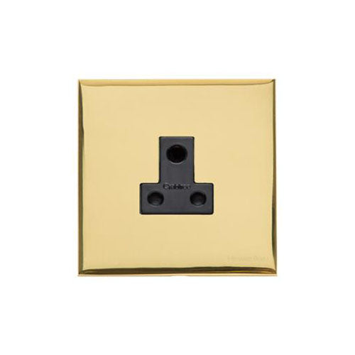 Winchester Range Polished Brass Switches & Sockets, W01 - 5 Amp 3 Round Pin Socket by Heritage Brass By M-Marcus