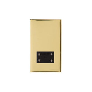 Winchester Range Polished Brass Switches & Sockets, W01 - Shaver Socket Output Voltage 110/240V by Heritage Brass By M-Marcus