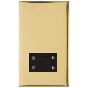 Winchester Range Polished Brass Switches & Sockets, W01 - Shaver Socket Output Voltage 110/240V by Heritage Brass By M-Marcus