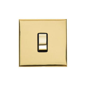 Winchester Range Polished Brass Switches & Sockets, W01 - 1 Gang Rocker Switch by Heritage Brass By M-Marcus