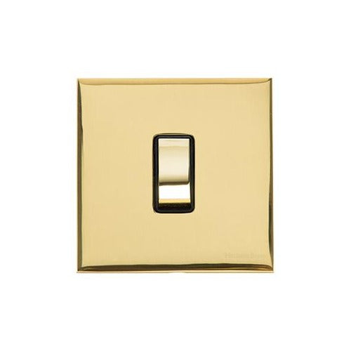 Winchester Range Polished Brass Switches & Sockets, W01 - 20A Double Pole Switch by Heritage Brass By M-Marcus