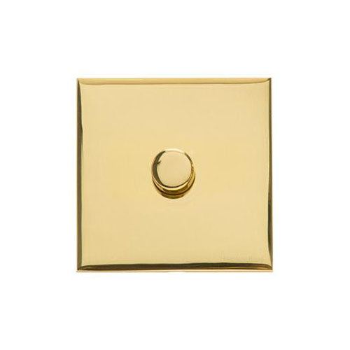 Winchester Range Polished Brass Switches & Sockets, W01 - 1 Gang Dimmer 400 watts (Compatible with halogen/ incandescent bulbs) by Heritage Brass By M-Marcus