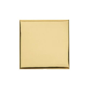 Winchester Range Polished Brass Switches & Sockets, W01 - Single Blank Plate by Heritage Brass By M-Marcus
