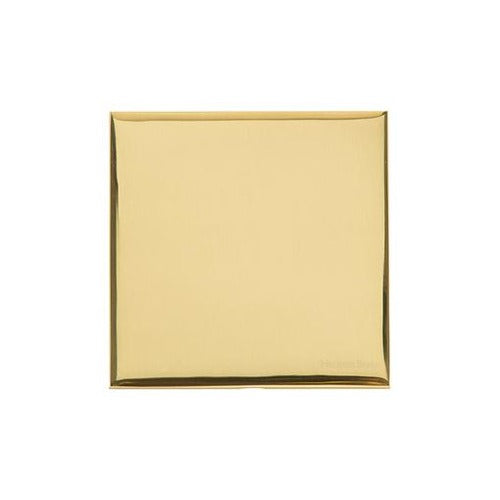 Winchester Range Polished Brass Switches & Sockets, W01 - Single Blank Plate by Heritage Brass By M-Marcus