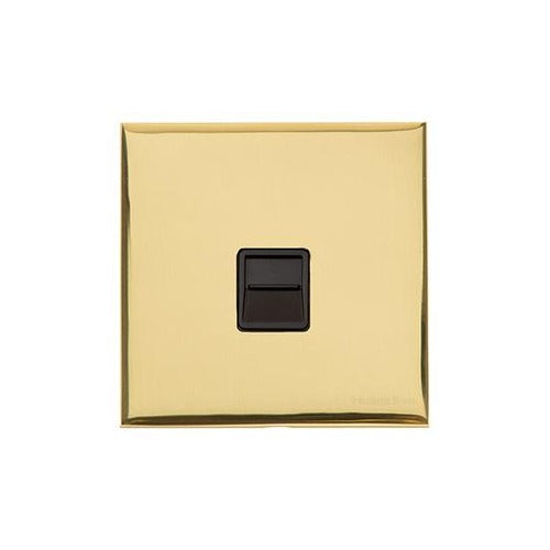 Winchester Range Polished Brass Switches & Sockets, W01 - 1 Gang Master Line Socket by Heritage Brass By M-Marcus