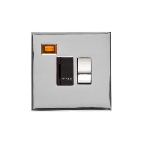 Winchester Range Polished Chrome Switches & Sockets, W02 - Switched Spur with Neon (13 Amp) by Heritage Brass By M-Marcus