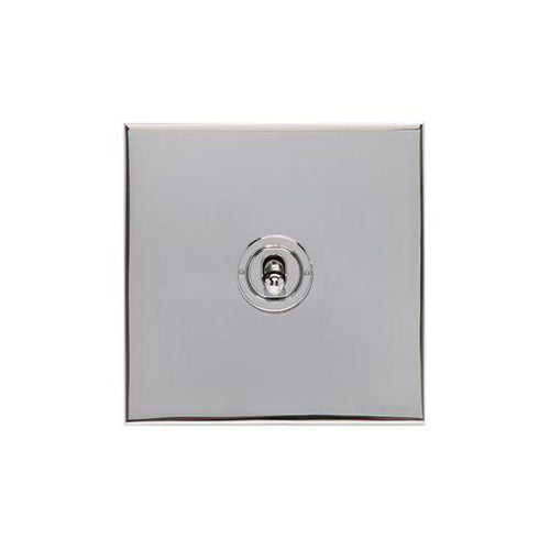 Winchester Range Polished Chrome Switches & Sockets, W02 - 1 Gang Intermediate Toggle Switch by Heritage Brass By M-Marcus