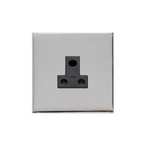Winchester Range Polished Chrome Switches & Sockets, W02 - 5 Amp 3 Round Pin Socket by Heritage Brass By M-Marcus