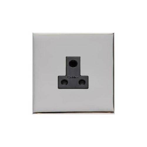 Winchester Range Polished Chrome Switches & Sockets, W02 - 5 Amp 3 Round Pin Socket by Heritage Brass By M-Marcus